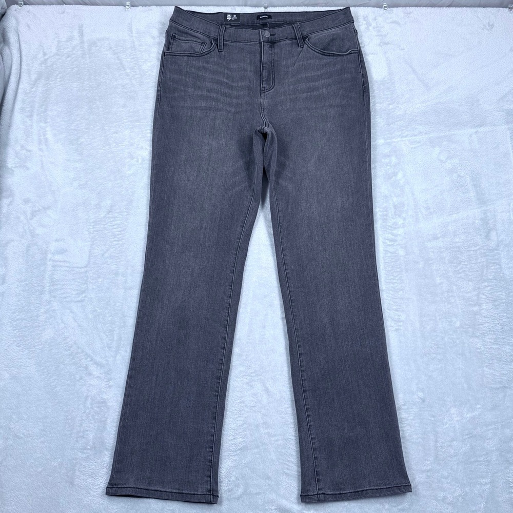 NWT Express Bootcut High Rise Stretch Jeans Womens 16 Faded Black Wash Denim